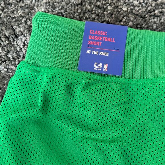 Mens Boston Celtics NBA Ultra Game Kelly Green King Court Player Shorts Medium - Picture 12 of 15